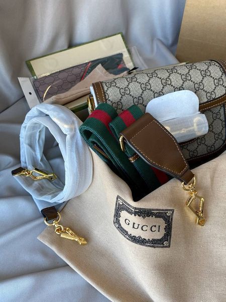 Сумка в стилі Gucci Horsebit 1955 Mini Bag P11002 фото