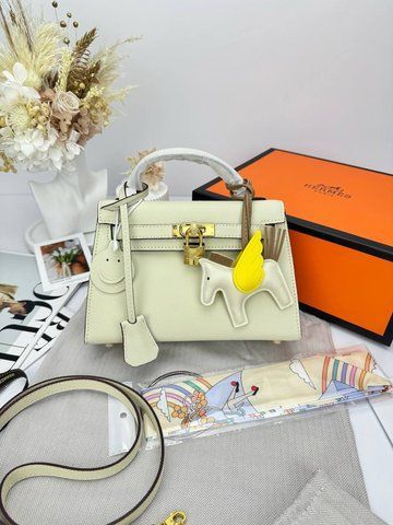 Сумка в стилі Hermes Kelly Milk Gold P15024 фото
