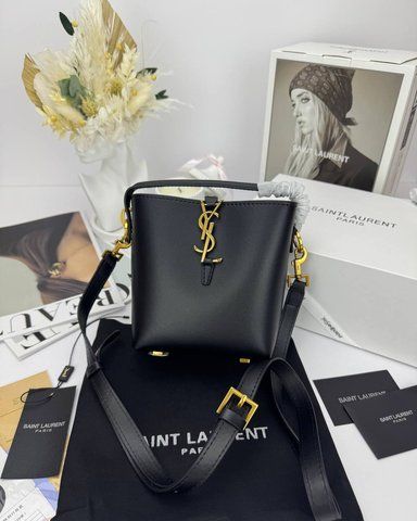 Сумка в стилі  Yves Saint Laurent Le 37 Black Gold P5043 фото