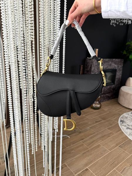 Модель в стилі  Dior Saddle Black Texture 25см P6071 фото