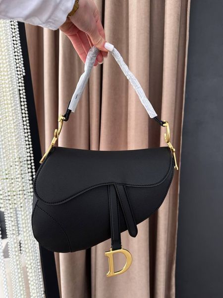 Модель в стилі  Dior Saddle Black Texture 25см P6071 фото