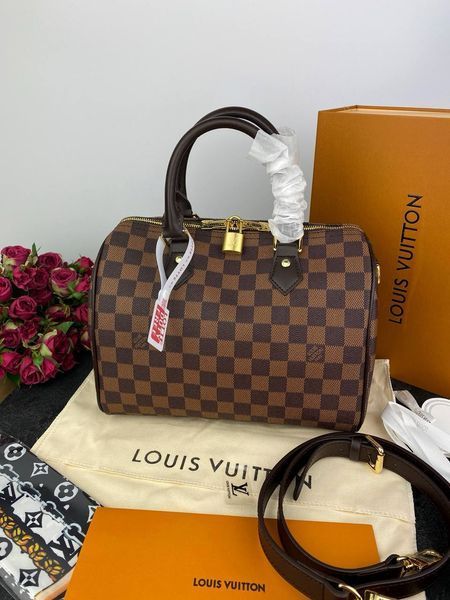 Модель в стилі Louis Vuitton Speedy Bandouliere 25 P1014 фото