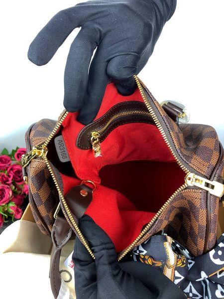 Модель в стилі Louis Vuitton Speedy Bandouliere 25 P1014 фото