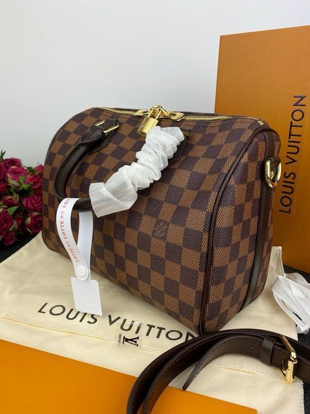 Модель в стилі Louis Vuitton Speedy Bandouliere 25 P1014 фото