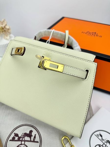 Сумка в стилі Hermes Kelly Milk Gold P15024 фото