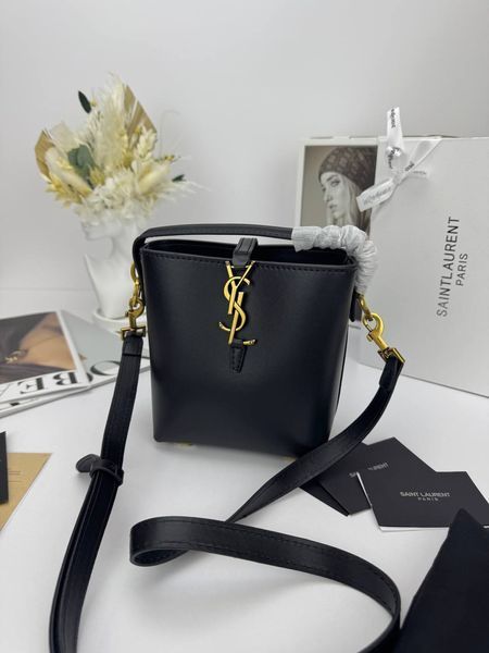 Сумка в стилі  Yves Saint Laurent Le 37 Black Gold P5043 фото