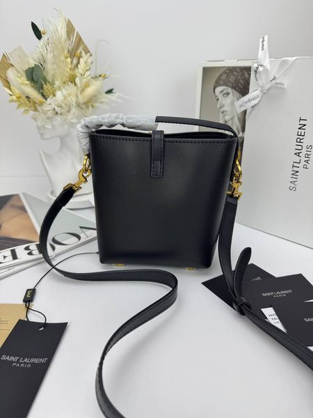 Сумка в стилі  Yves Saint Laurent Le 37 Black Gold P5043 фото