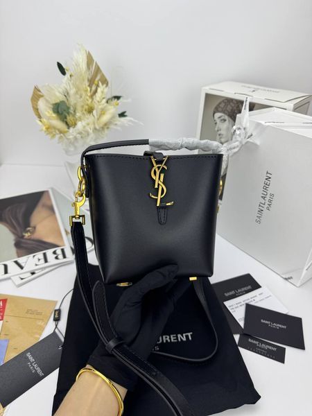 Сумка в стилі  Yves Saint Laurent Le 37 Black Gold P5043 фото