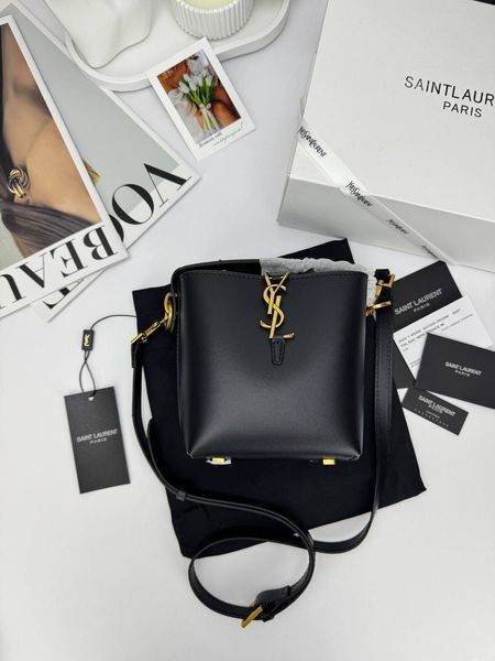 Сумка в стилі  Yves Saint Laurent Le 37 Black Gold P5043 фото
