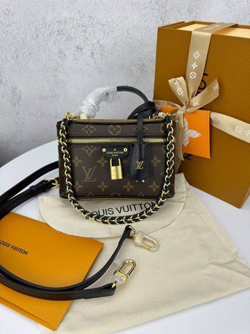 Модель в стилі Louis Vuitton Vanity PM Brown 19 см 	P1032 фото