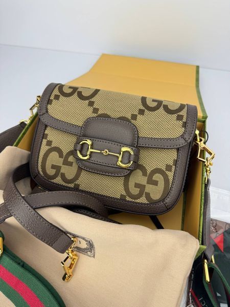 Сумка в стилі Gucci Horsebit 1955 Mini Bag P11020  фото