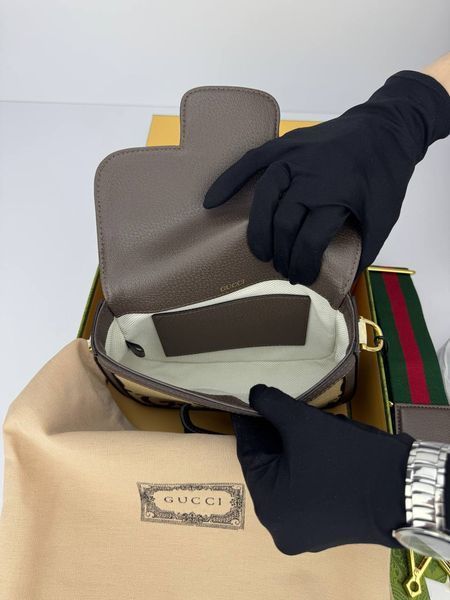 Сумка в стилі Gucci Horsebit 1955 Mini Bag P11020  фото