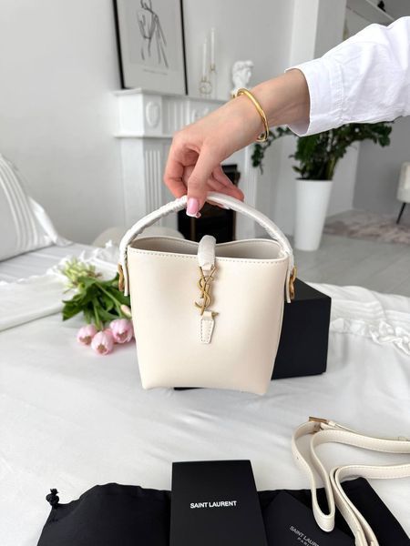 Сумка в стилі Yves Saint Laurent Le 37 small Milk Gold P5055 фото