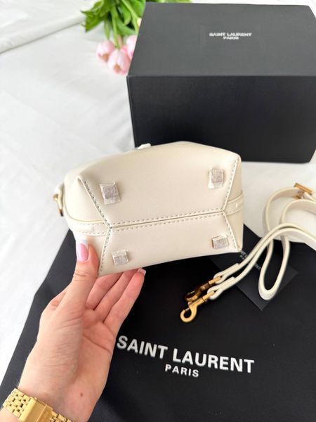 Сумка в стилі Yves Saint Laurent Le 37 small Milk Gold P5055 фото