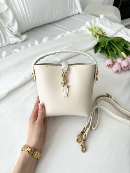 Сумка в стилі Yves Saint Laurent Le 37 small Milk Gold P5055 фото