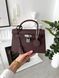 Сумка в стилі Hermes Kelly Chocolate Silver P15035 фото 8