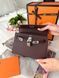 Сумка в стилі Hermes Kelly Chocolate Silver P15035 фото 4