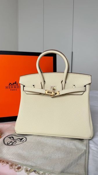 Модель в стилі Hermes Birkin Milk Gold  25  147-1 фото