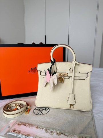 Модель в стилі Hermes Birkin Milk Gold  25  147-1 фото