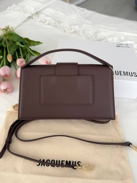 Сумка в стилі Jacquemus Chocolate Gold P12013 фото