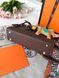 Сумка в стилі Hermes Kelly Chocolate Gold P15034 фото 7