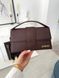 Сумка в стилі Jacquemus Chocolate Gold P12013 фото 8