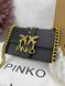 Сумка в стилі Pinko Black Gold Logo P14010 фото 2